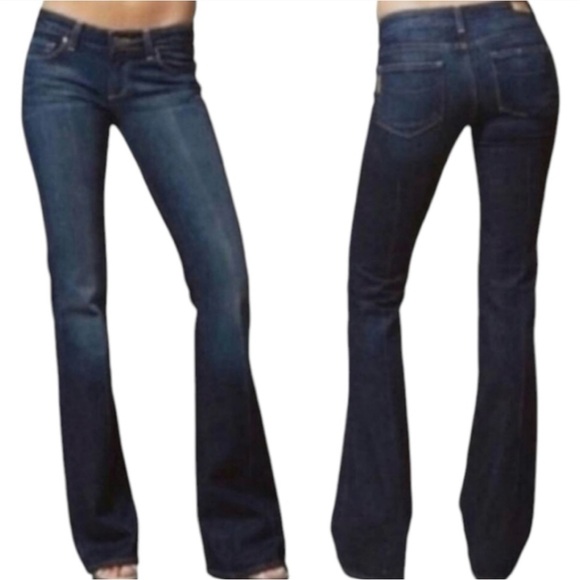 Paige Premium Denim “Laurel Canyon” Bootcut Low Rise Jeans - Picture 2 of 7